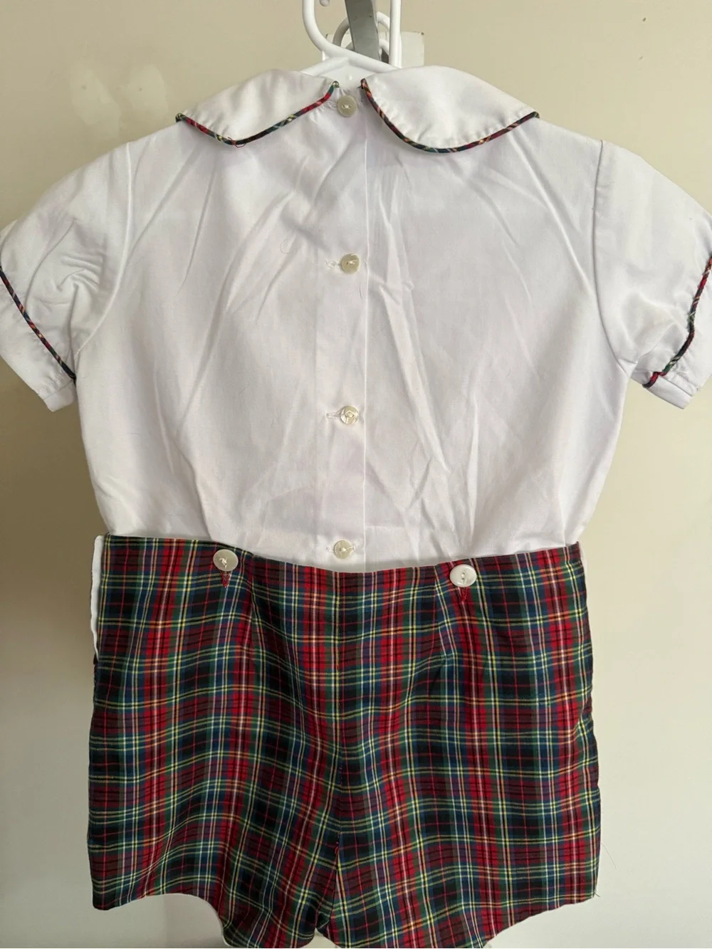 New Vive La Fete Smocked Farm Romper